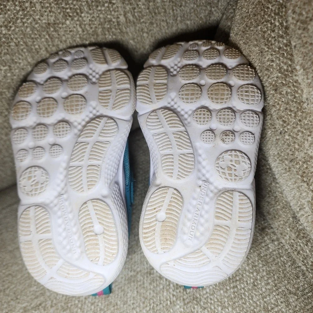 Under Armour Assert 10 AC Infant Baby Blue/Pink Unisex Shoes Size 5K